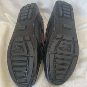 Gucci | Shoes | Gucci Black Pebble Leather Ribbon Bow Diver 